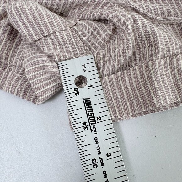 Volcom Sunday Strut Short Womens M Tan Beige Stripe Pull On Pockets Casual NWT - Picture 9 of 9